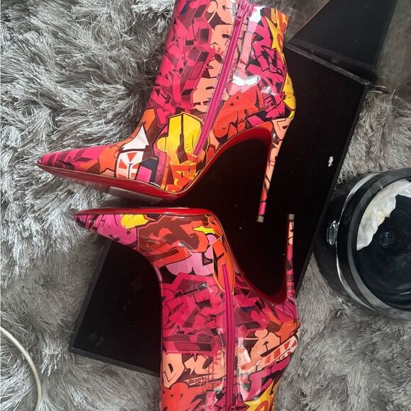 Christian louboutin Patent Metrograf So Kate Booty 100 Ankle Boots Multicolor - Picture 8 of 12